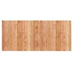 3-1/2 ft. x 8 ft. Western Red Cedar Privacy Flat Top Fence Panel Kit