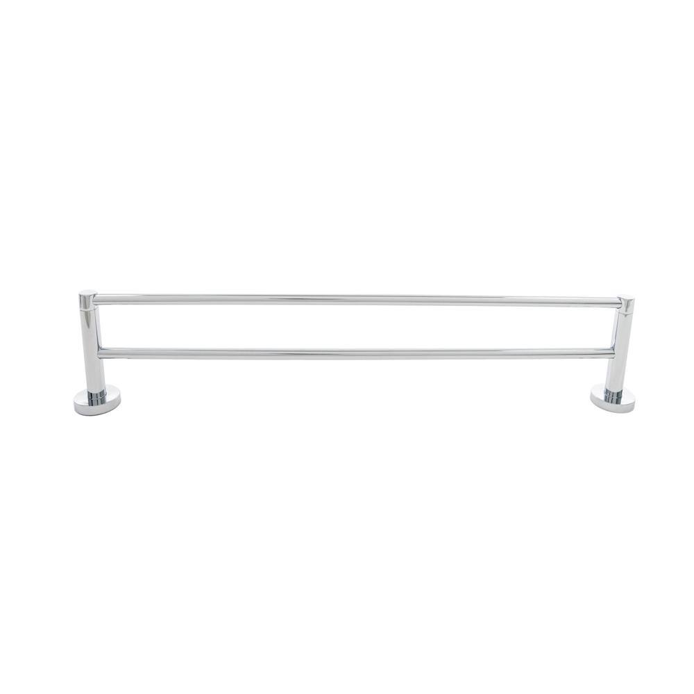 Venezia 24-Inch Polished Chrome Double Towel Bar