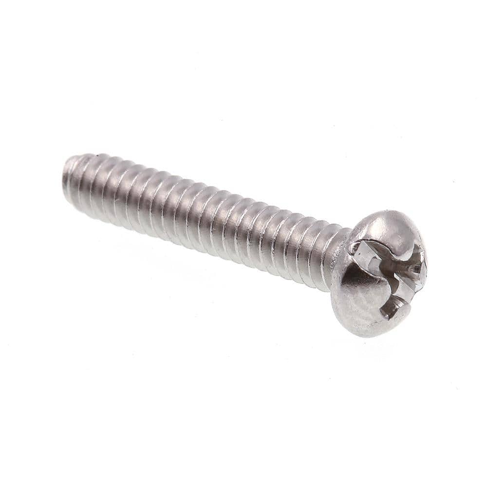 6-32 x 3/8" Slotted Round Head Machine Screws Stainless Steel 18-8 Qty 1000 