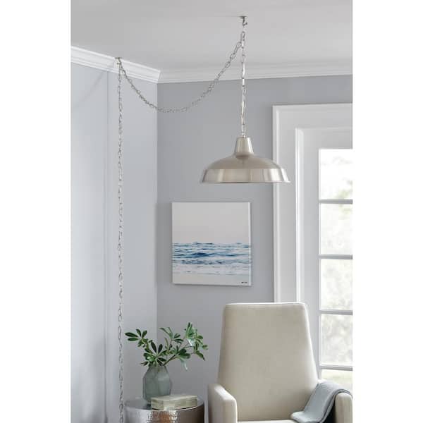 18 ft. Brushed Nickel Swag Light Kit