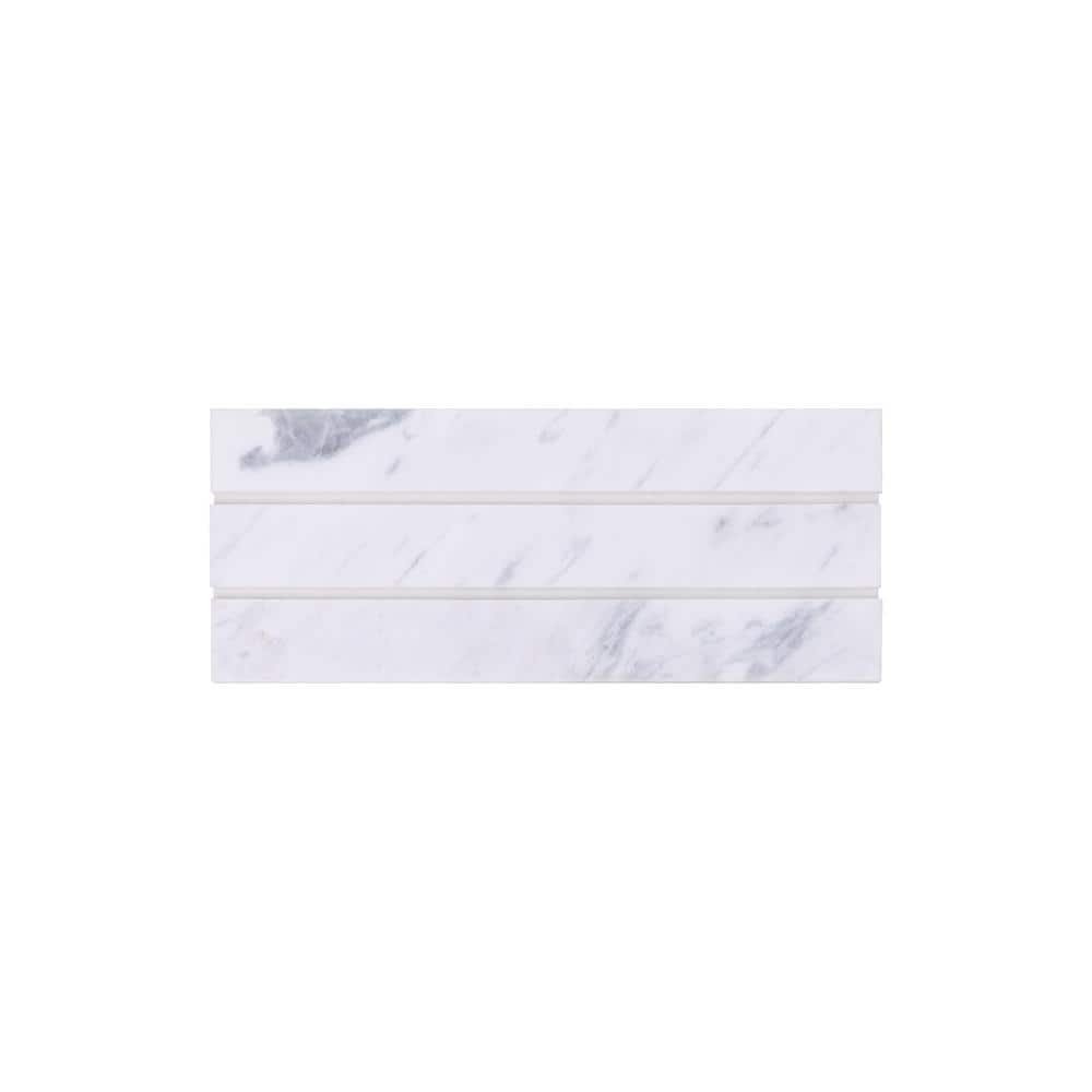 Take Home Sample - Hortensia White and Gray 3.26 in. x 8 in. x 5 mm Marble Peel and Stick Wall Tile (0.8 sq. ft./Ea) price history on PriceWatchPro