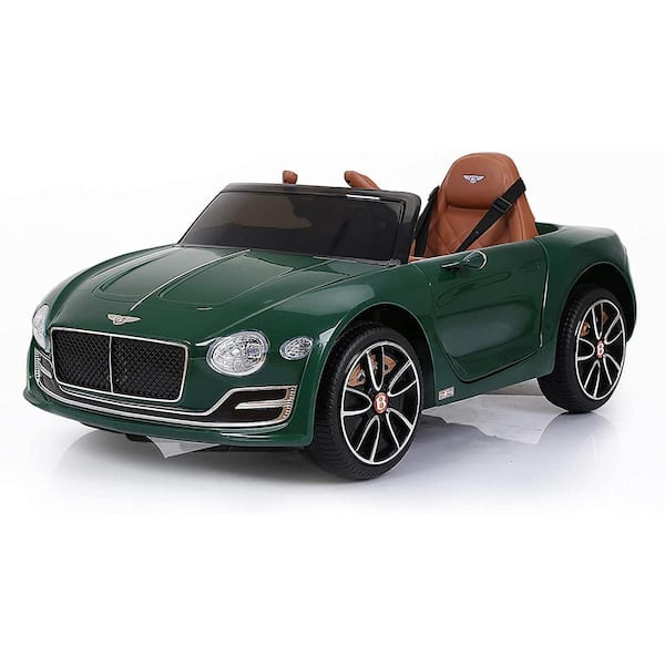 Siavonce Bentley Licensed Cars for Kids, 12V Battery Powered Kids Ride-on Car Green, 4 Wheels Motorized Vehicles Children Toys