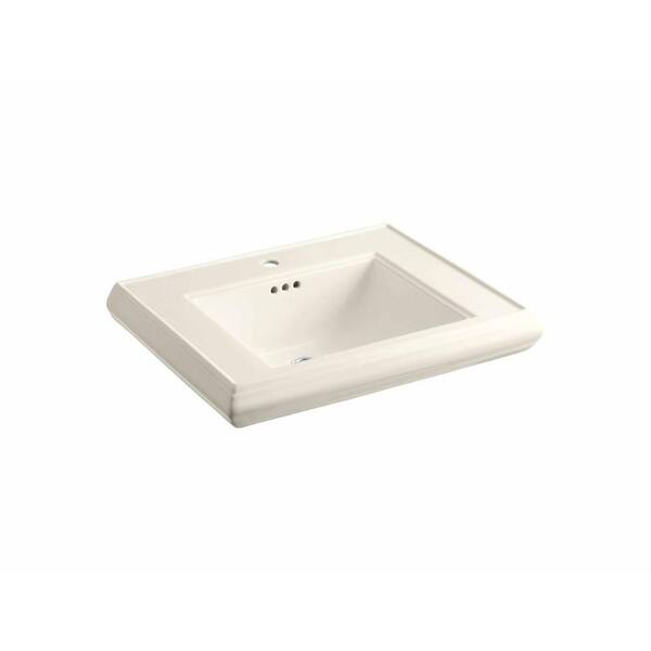 KOHLER Memoirs 53/8 in. Ceramic Pedestal Sink Basin in BiscuitK2259