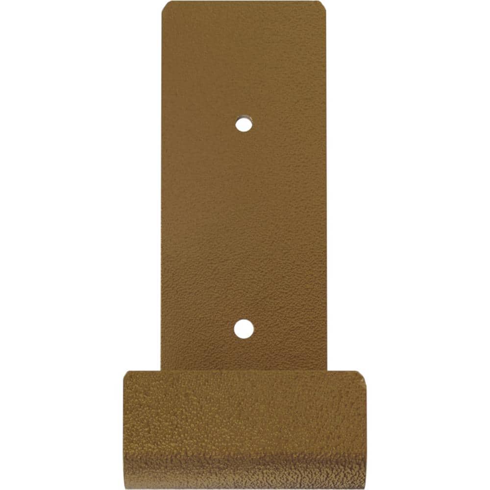 Hammered Gold 5.5" Urban Steel Hanging Shelf Bracket