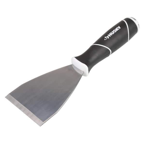 Husky 3 in. Metal Ceiling, Glass, Metal, Wallpaper, Wood Fixed Scraper  410-139-0111 - The Home Depot