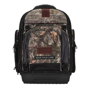 16 in. 32Pkt Mossy Oak CAMO Nylon Bckpck Padded Handl;Zipper Top;Shatterproof;Waterproof;Weatherproof;Laptop Compartment