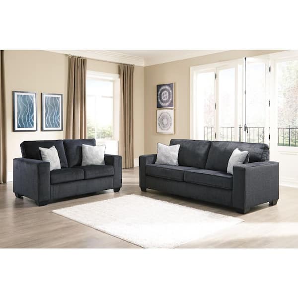 Altari 85 in. Black Solid Polyester Queen Size Sofa Bed