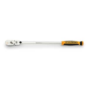 3/8 in. Drive 120XP Dual Material Handle Locking Flex Head Ratchet 15.5 in.