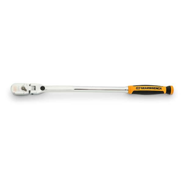 GEARWRENCH 3/8 in. Drive 120XP Dual Material Handle Locking Flex Head Ratchet 15.5 in.