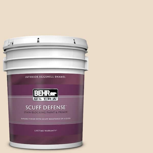 BEHR ULTRA 5 gal. #N260-1 Vanilla Mocha Extra Durable Eggshell Enamel Interior Paint & Primer