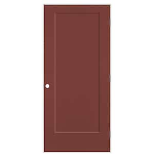 36 in. x 80 in. 1-Panel Lincoln Park Left-Hand Hollow Core Red Bluff Molded Composite Single Prehung Interior Door