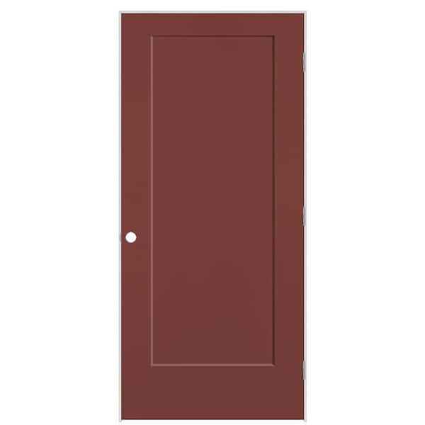 36 in. x 80 in. 1-Panel Lincoln Park Left-Hand Hollow Core Red Bluff Molded Composite Single Prehung Interior Door