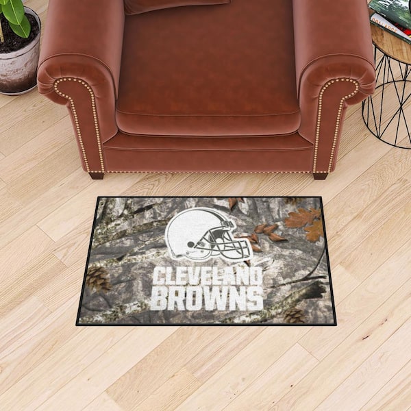 FANMATS NFL Cleveland Browns Brown 2 ft. Round Area Rug 17681 - The Home  Depot