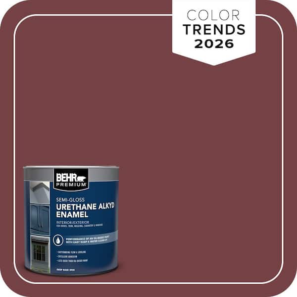 BEHR PREMIUM 1 qt. #MQ1-15 Rumors Urethane Alkyd Semi-Gloss Enamel Interior/Exterior Paint