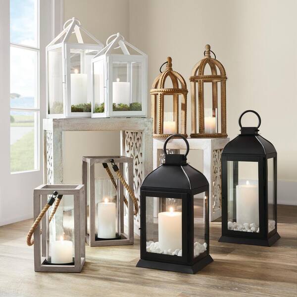 Details about   White tealight candle hanging metal table bench outdoor lantern party decoration 