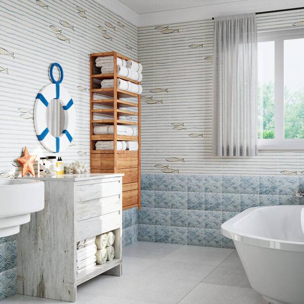 Berta Olas 7-7/8 in. x 7-7/8 in. Ceramic Wall Tile (11.0 sq. ft./Case)