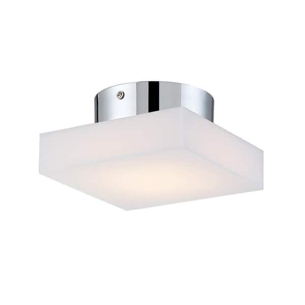 Eurofase Evolve 6 in. 1-Light Chrome LED Flush Mount