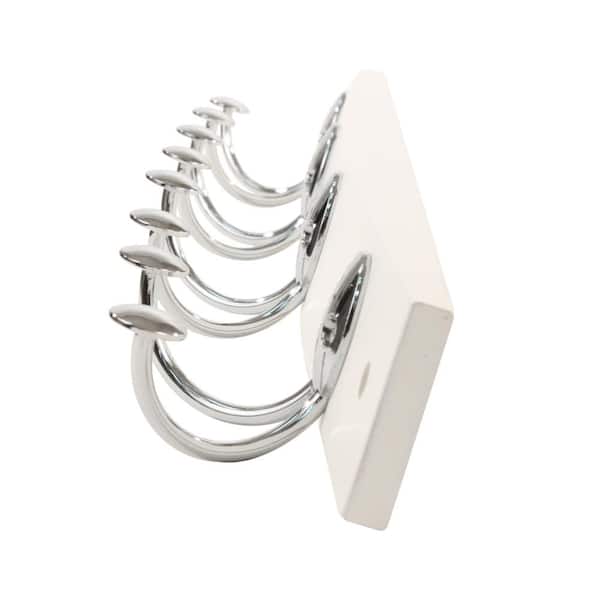 Spectrum Stratford White Wood 24 in. Wall Mount Rack with 4-Double
