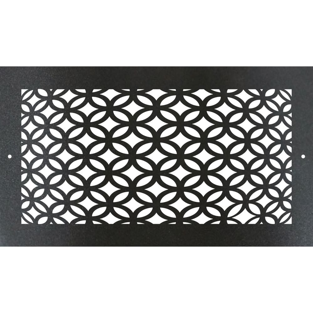 Metal Screw-In Floor Register. Duct Opening 4x10 (Overall 6x12) - 3D Circles Design price history on PriceWatchPro