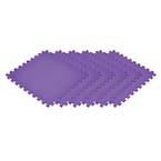 Purple 24 in. x 24 in. EVA Foam Non-Toxic Solid Color Interlocking Tiles (144 sq. ft. - 36 tiles)