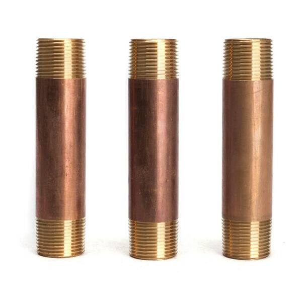 Brass Pipe Plumbing Fittings Brass Barrel Nipples Size 3/4" 