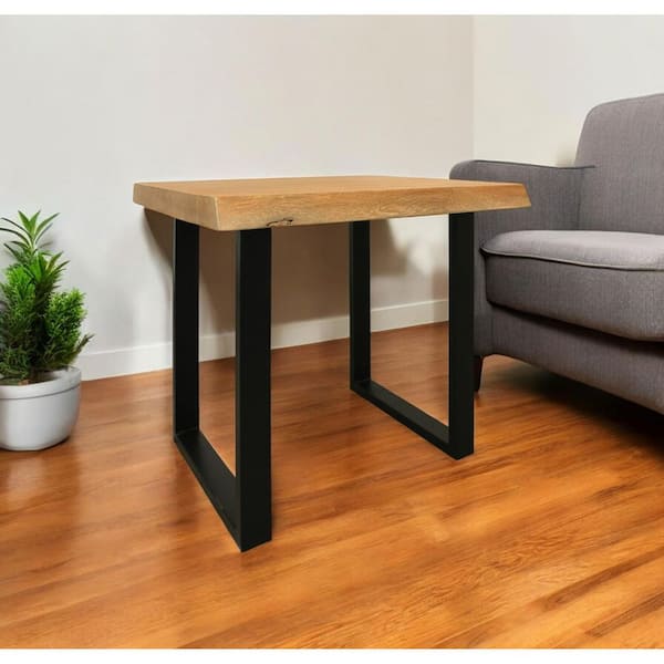 HomeRoots 24 in. Natural Square Wood End Table