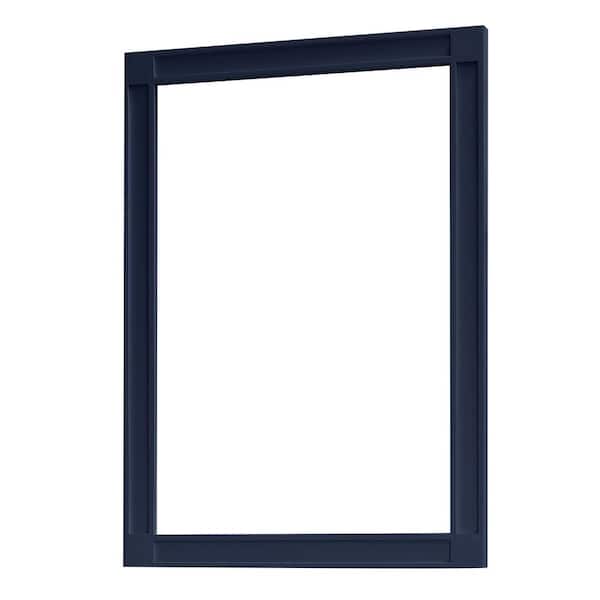 Cahaba Mira 22 in. W x 32 in. H Rectangular Framed Wall-mount Bathroom Vanity Mirror in Midnight Blue