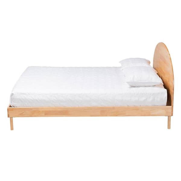 Denton Brown Wood Frame Queen Platform Bed