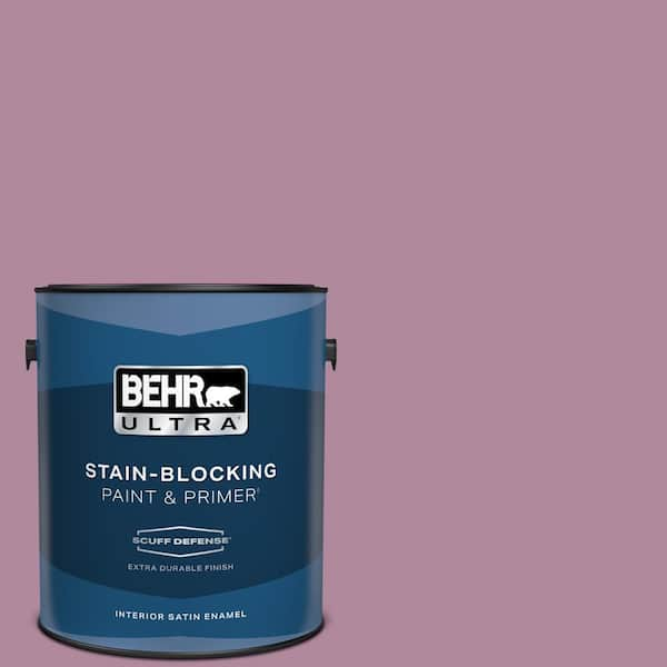 BEHR ULTRA 1 gal. #690D-5 Winsome Rose Extra Durable Satin Enamel Interior Paint & Primer