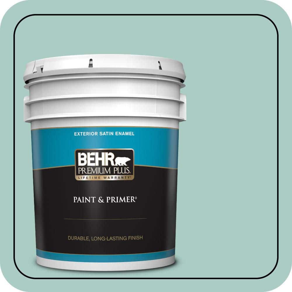 5 gal. #M440-3 Baby Aqua Satin Enamel Exterior Paint & Primer price history on PriceWatchPro
