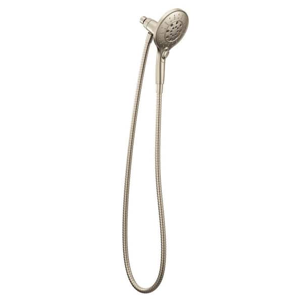 Engage 6-Spray Wall Mount Handheld Shower Head 1.75 GPM in Brushed Nickel with Magnetix Docking and Hose