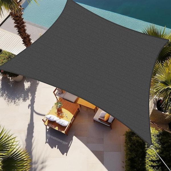 10 ft. x 13 ft. Rectangle Sun Shade Sail - UV Block Canopy for Patio, Garden, Deck, Backyard, and Outdoor Activities
