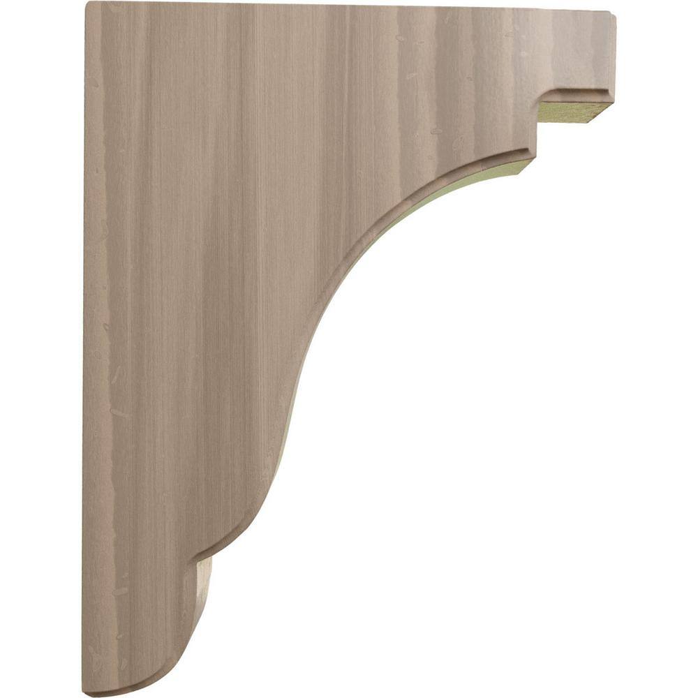 Walnut Hand-Carved Wood Corbel Bracket 9.5" H