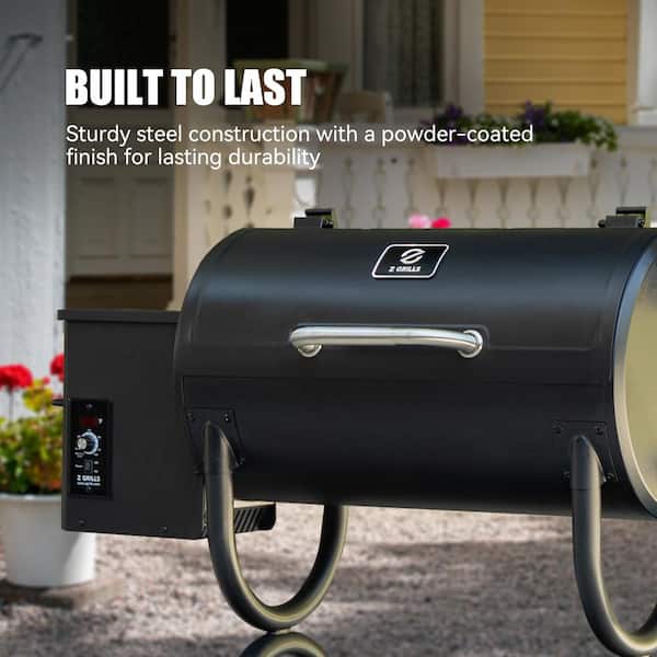 560 sq. in. Wood Pellet Grill in Black with Auto Temperature Control