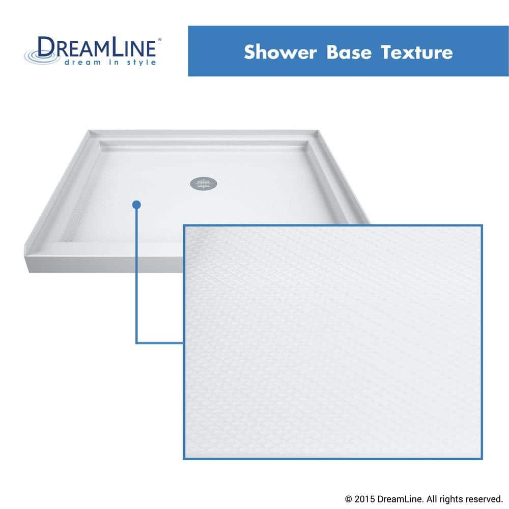 Biscuit Rectangular Acrylic Single Threshold Shower Base