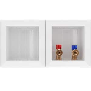 Laundry Mate 1/2 in. Plastic Drain Box with Brass Valve