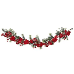 6 ft. Holiday Artificial Hydrangea Garland