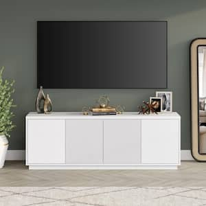 Norwell 69.5 in. White TV Stand Fits TV's up to 75 in.