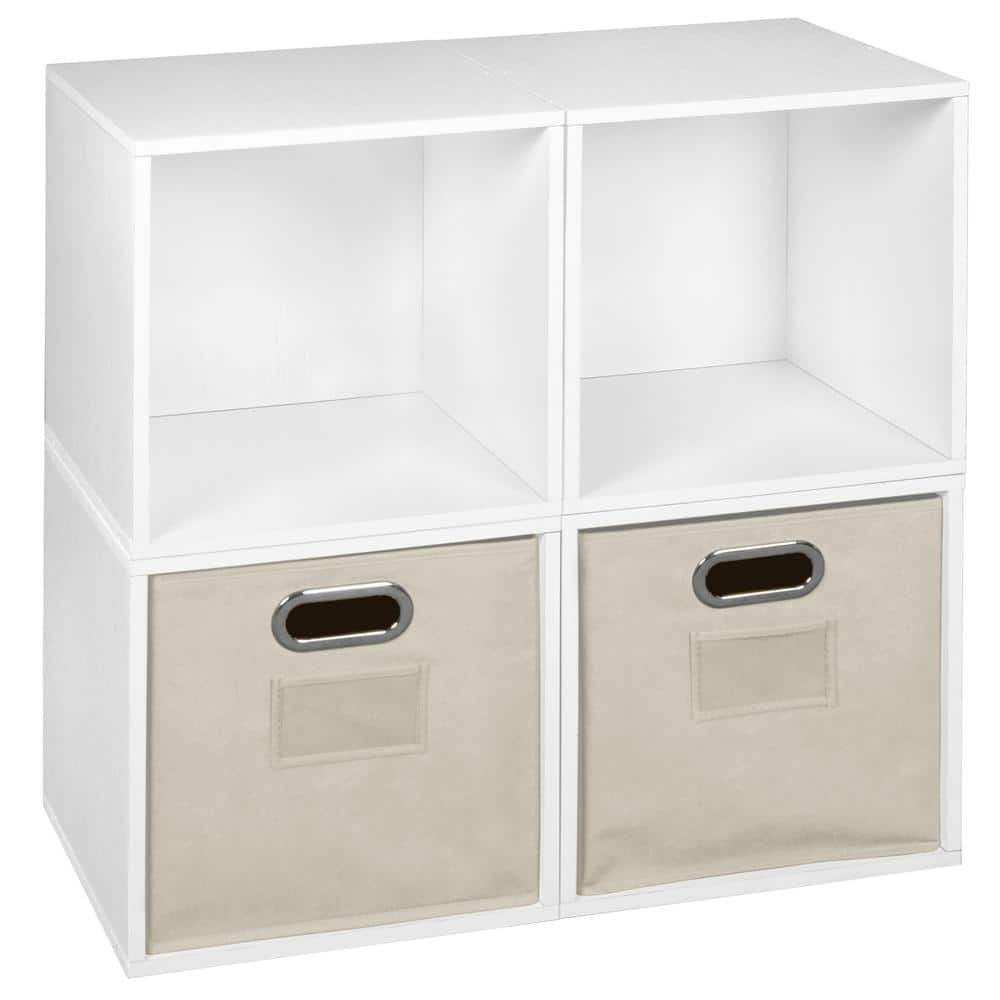 Niche 26 in. H x 26 in. W x 13 in. D Wood 4- Cube Organizer ...