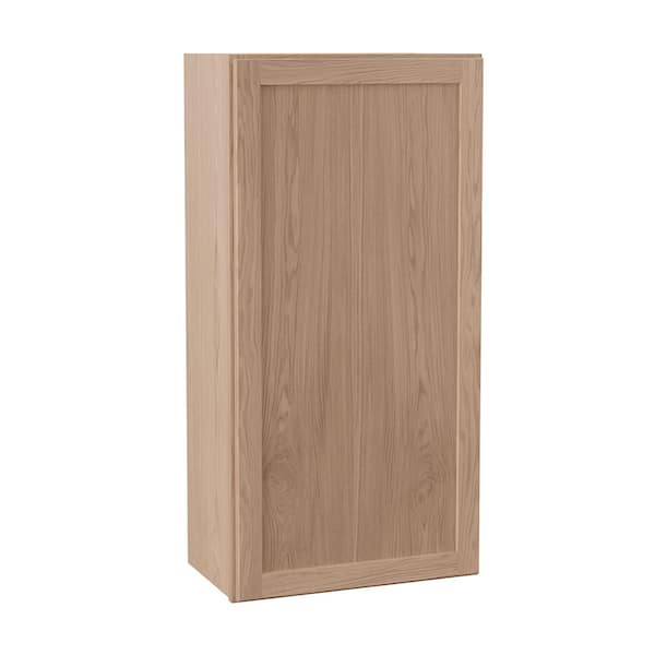 Sinclair 21 in. W x 12 in. D x 42 in. H Assembled Wall Cabinet in Shaker Light Oak