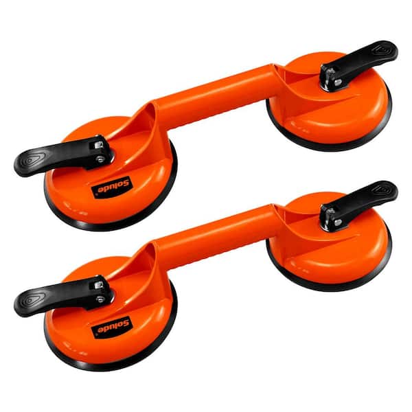 4.7 in. Floor Suction Cups with Aluminum Handle 187 lbs. Load Capacity (2-Pack)