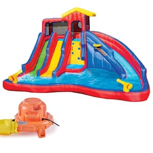 Multi Polyester Hydro Blast Inflatable Water Slide Aquatic Activity Park Play Center