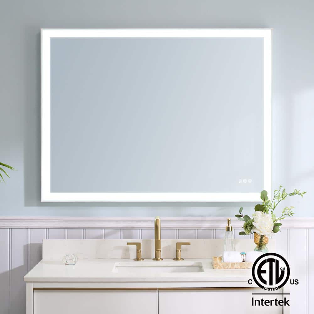 ANGELES HOME 48 in. W x 36 in. H Rectangular Heavy Duty Framed Wall ...