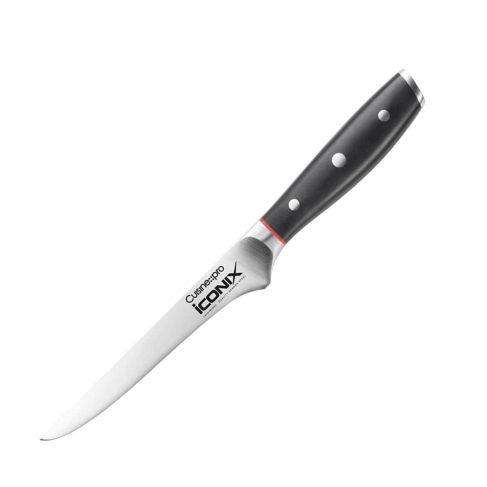 Cuisine::pro ICONIX 6 in. Steel Full Tang Boning Knife 1034421 - The Home  Depot