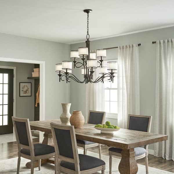 Transitional Dining Room Chandelier, Mission Lighting Dining Room Chandeliers
