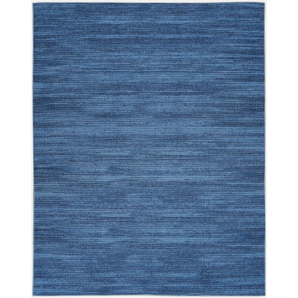 Nourison Washables Blue 5 ft. x 7 ft. Abstract Contemporary Area Rug