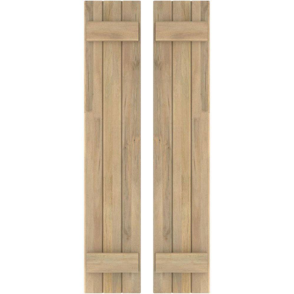 UPC 196595599262 product image for 10-1/2 in. W x 38 in. H Americraft 3-Board Exterior Real Wood Joined Board and B | upcitemdb.com