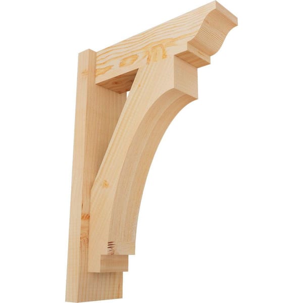 Ekena Millwork 6 in. x 24 in. x 16 in. Douglas Fir Imperial Traditional Smooth Outlooker