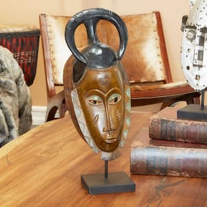 Small Hand-Carved Baobab Wood Guro Tribe Mask