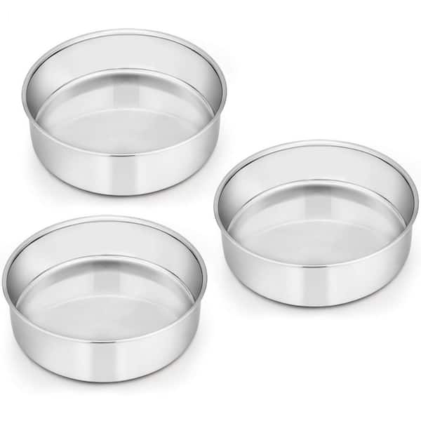 PRIMEPLUS 3-Piece 6 in. Stainless Steel Layer Cake Pan Set